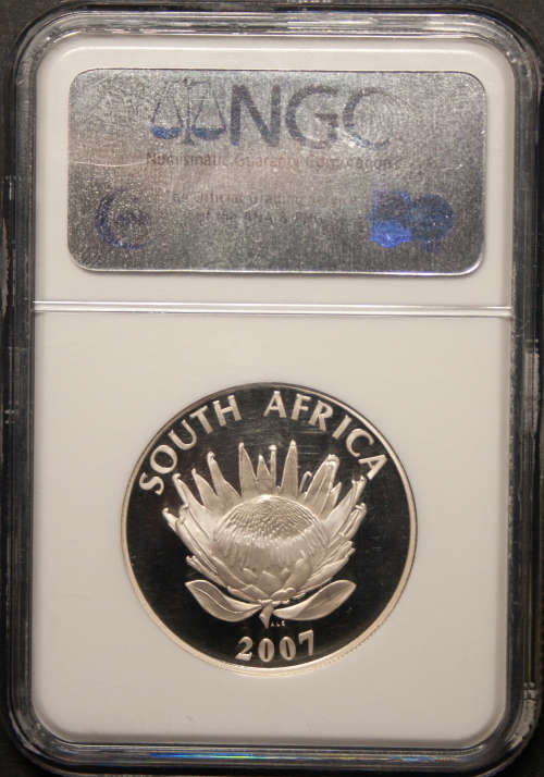 2007 1 Rand Willem de Klerk, NGC PF70 Ultra Cameo