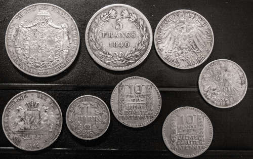 Various old high content silver coins - Batch 2