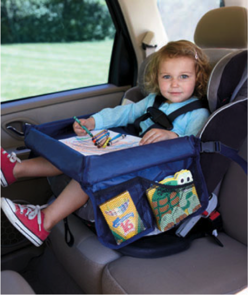 Kids Snack & Play Travel Tray blue