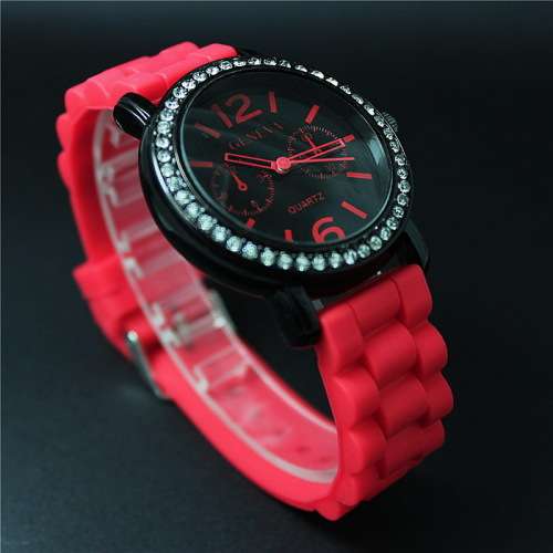 Geneva Ladies fashion watch Red
