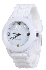 Geneva Ladies Fashion Watch White