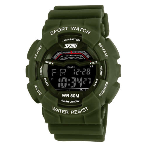 Skmei men's Digital watch Military Green