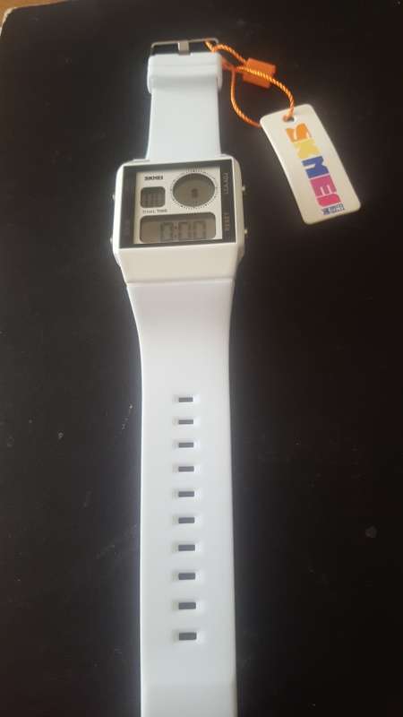 Skmei 3ATM Water Resistant LED Watch White