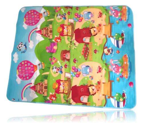 Double sided Baby Crawl/Play Mat Party Animals