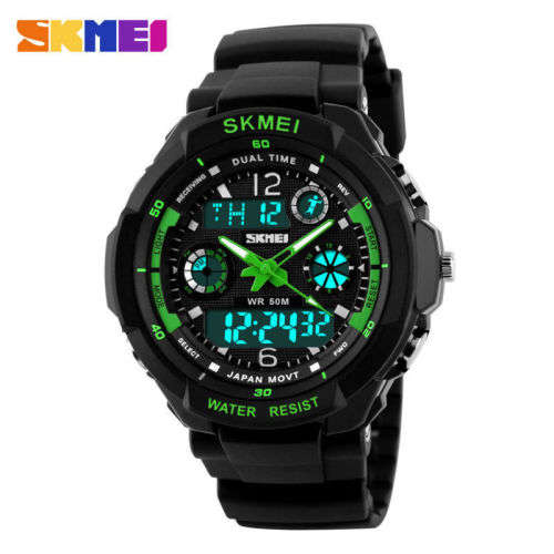 Skmei Men's Water Resistant Watch Green