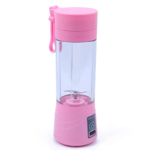 Portable Rechargeable Juice Blender- 4 blades Pink