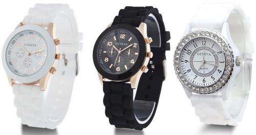 3 pack Geneva ladies'fashion watches