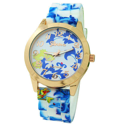Geneva  Women's Printed flower watch