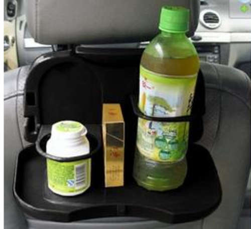 Fold-able black car cup and drink holder