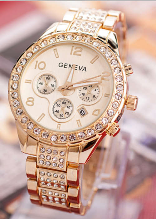 Geneva Ladies Fashion watch Rose Gold