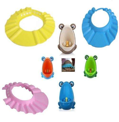 Shower Cap + Portable Baby Boy Training Urinals combo