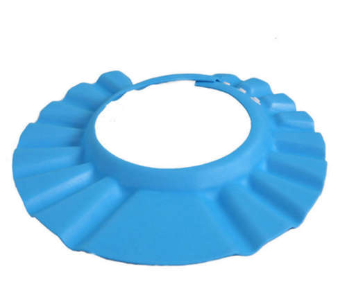 Blue baby shower cap