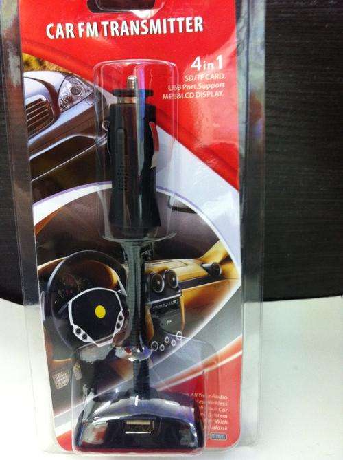 Car FM Modulator-MP3 SD/TF Card.USB port.Support&LCD Display