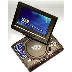 9.8" Portable DVD player with TV Player, Card reader / USB Game with remote