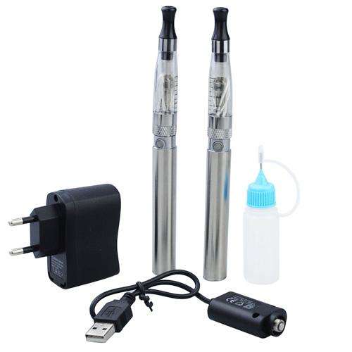 2Pcs 1100mAh EGO-CE5 Stainless Steel Electronic Cigarette 1.6ml Multi Long Cotton Thread Atomizer
