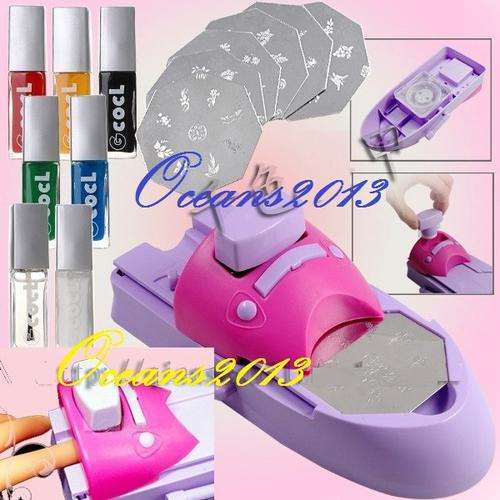 Nail printing machine, nail device, diy nail stamping printing machine polish