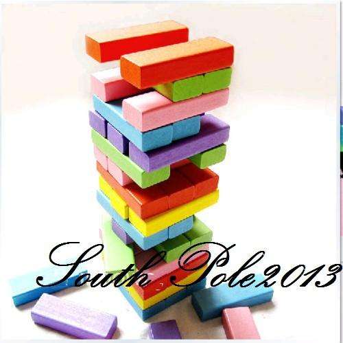 54pcs Educational Toy Layer Upon Layer The Ultimate Stacking Blocks Game/wooden toy