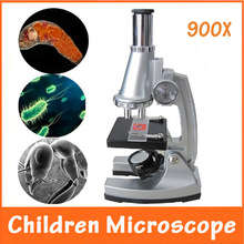 100x, 400x, 900x Educational Illuminated LED Student Toy Microscope for Kids to Learn Science