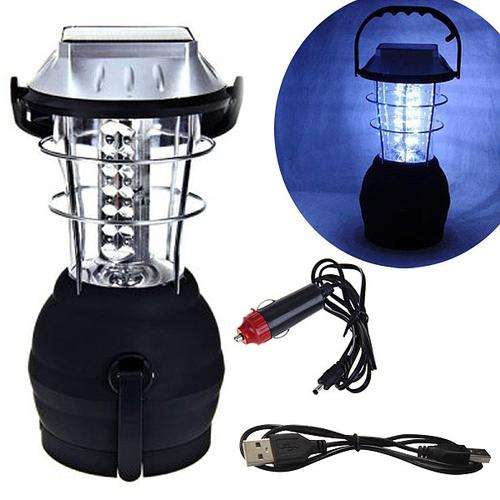 36 LED Emergency Light Outdoor/Indoor Lantern - Hand Crank / Outlet / Solar Charge !