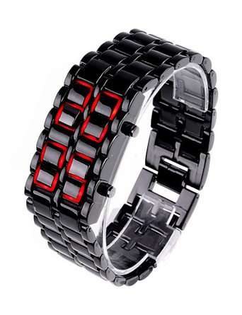 Red LED Digital Watch Lava Style Faceless sports watches##LIMITED TIME ONLY##