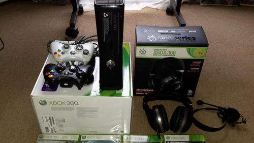 XBOX 360 250GB Console, Wireless Headphones, Lots of games, Excellent condition