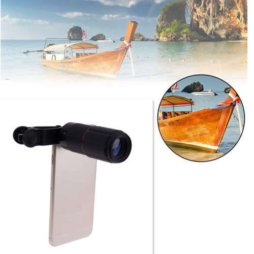 Universal 8x Zoom Telescope Telephoto Camera Lens With Clip for Mobile Phone