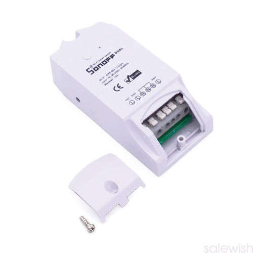 Sonoff Dual-ITEAD WiFi Wireless Smart Switch Module ABS Shell Socket Fr DIY Home