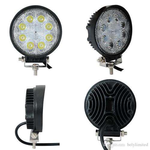 Round Waterproof IP67 24W Led Work Light