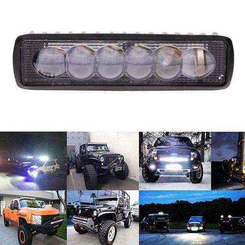 Bulk From 6 // 18W LED Bright Light Fog Offroad SUV Car Boat Bright Light Work Bar Dr