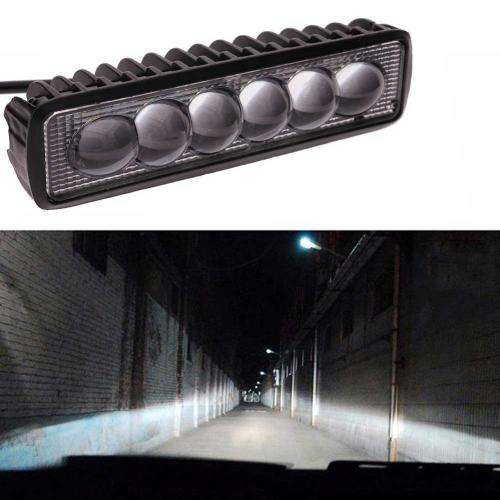 Bulk From 6 // 18W LED Bright Light Fog Offroad SUV Car Boat Bright Light Work Bar Dr