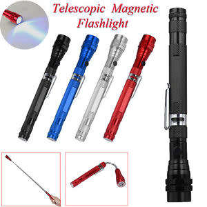 3 LED Torch Flashlight Magnetic Pick Up Tool Extendable