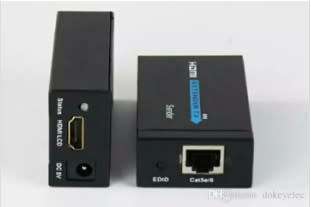 60M HDMI Extender Convert Over LAN Ethernet RJ45 UTP/STP Cat5e Cat6 Cable