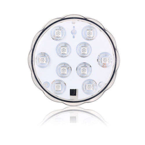 Submersible Waterproof Pool Wedding Party Vase Light 10LED RGB +Remote Control
