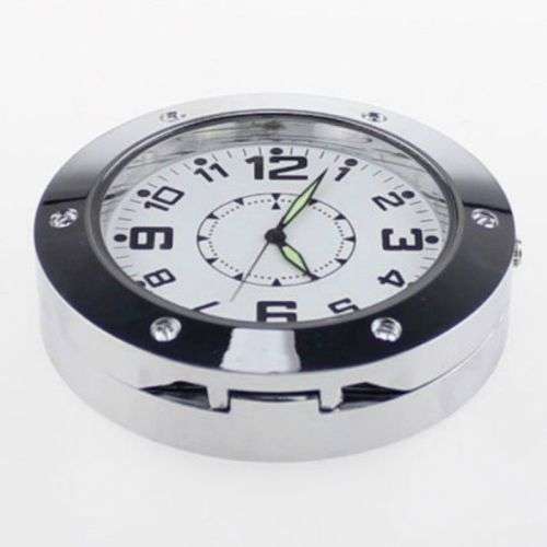 Mini Table Clock HD Hidden Camera Spy Covert Metal Alarm Clock DVR Cam Recorder