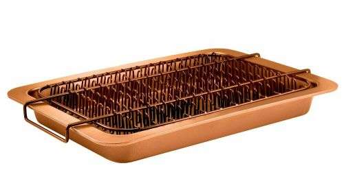 Bacon Bonanza by Gotham Steel Oven Healthier Drip Rack Tray with Pan