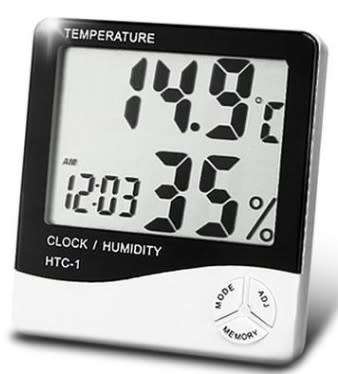 Temperature Humidity Meter And Clock