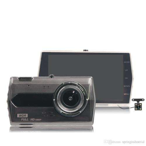 4 inch Dual Lens Camera HD Car DVR Video Dash Cam Front Rear Recorder