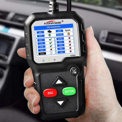 OBD2 Diagnostic Scanner Tool Car Code Reader EOBD Engine Fault Scan 2.4 KW680