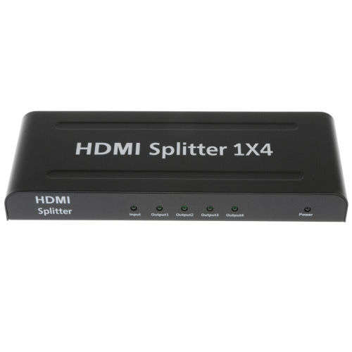 1x4 4 Ports HDMI Powered Splitter for Full HD 1080P 3D Support