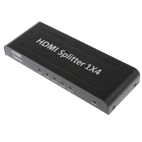 1x4 4 Ports HDMI Powered Splitter for Full HD 1080P 3D Support