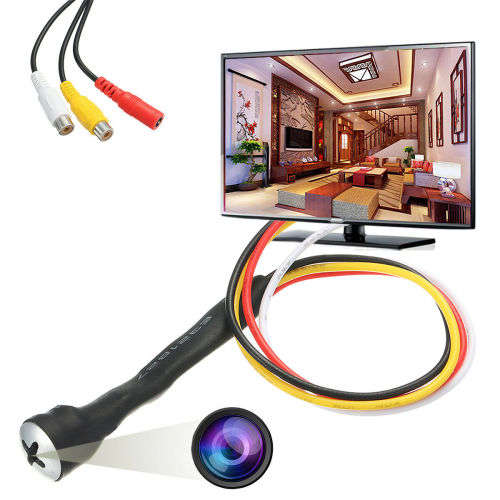 Mini Hidden Camera HD 700TVL CCTV Screw Pinhole Video Audio Spy Nanny Cam DIY