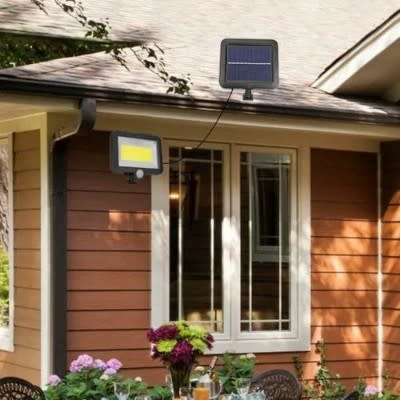 COB 100LED Solar Light Motion Sensor Waterproof Outdoor Path Night Lighting Lamp