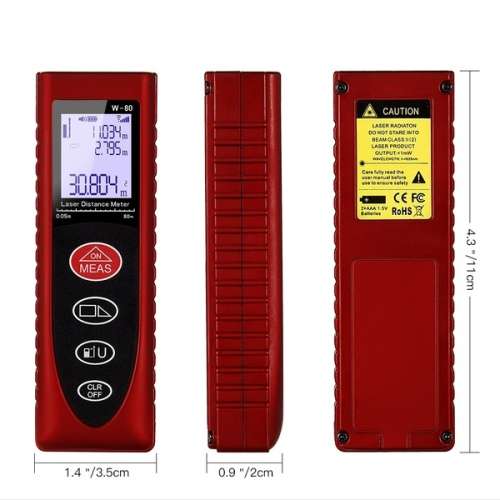 80M Handheld Digital Laser Distance Meter Range Finder Measure Diastimeter