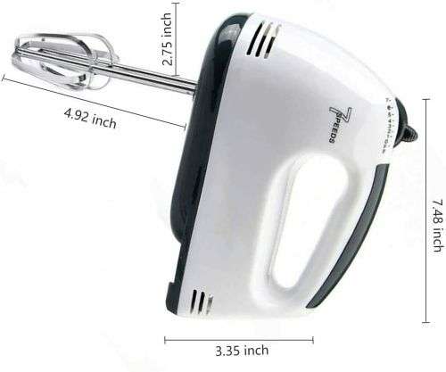 Scarlett Super Hand Mixer Easy To Hold With 7 Speed Adjustment