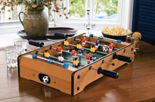 Classic Foosball Tabletop Soccer Table Football Game Set