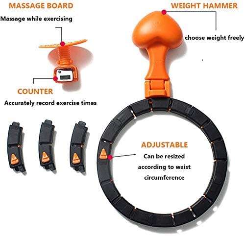 Detachable Smart Hula Hoola Hoop Lose Weighted Ab Exercise Fitness Sports