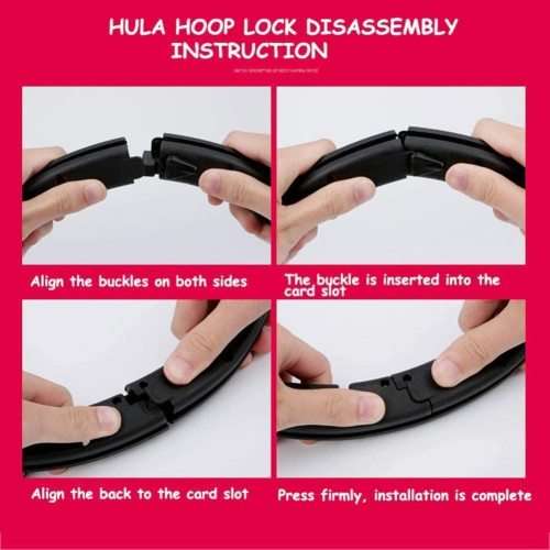 Detachable Smart Hula Hoola Hoop Lose Weighted Ab Exercise Fitness Sports