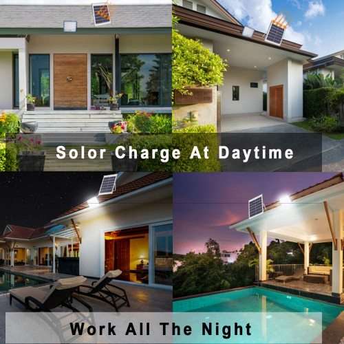 100W Solar Flood Light IP67 LED Outdoor Solar Garden Light With Remote Control
