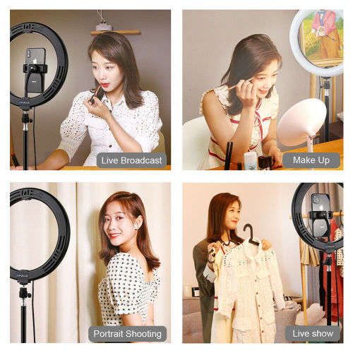 LED Curved Diffuse Ring Fill Light Mobile Phone Live Selfie Dimmable