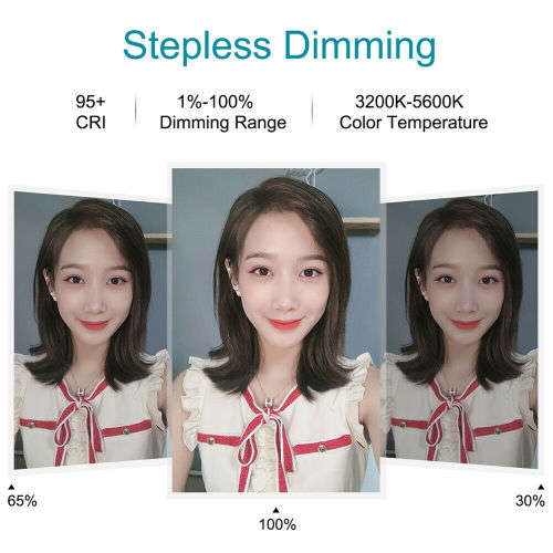 LED Curved Diffuse Ring Fill Light Mobile Phone Live Selfie Dimmable